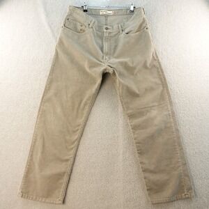 Vintage Y2K Levi's 559 Mens 38x32 Corduroy Relaxed Straight Pants Beige Skater
